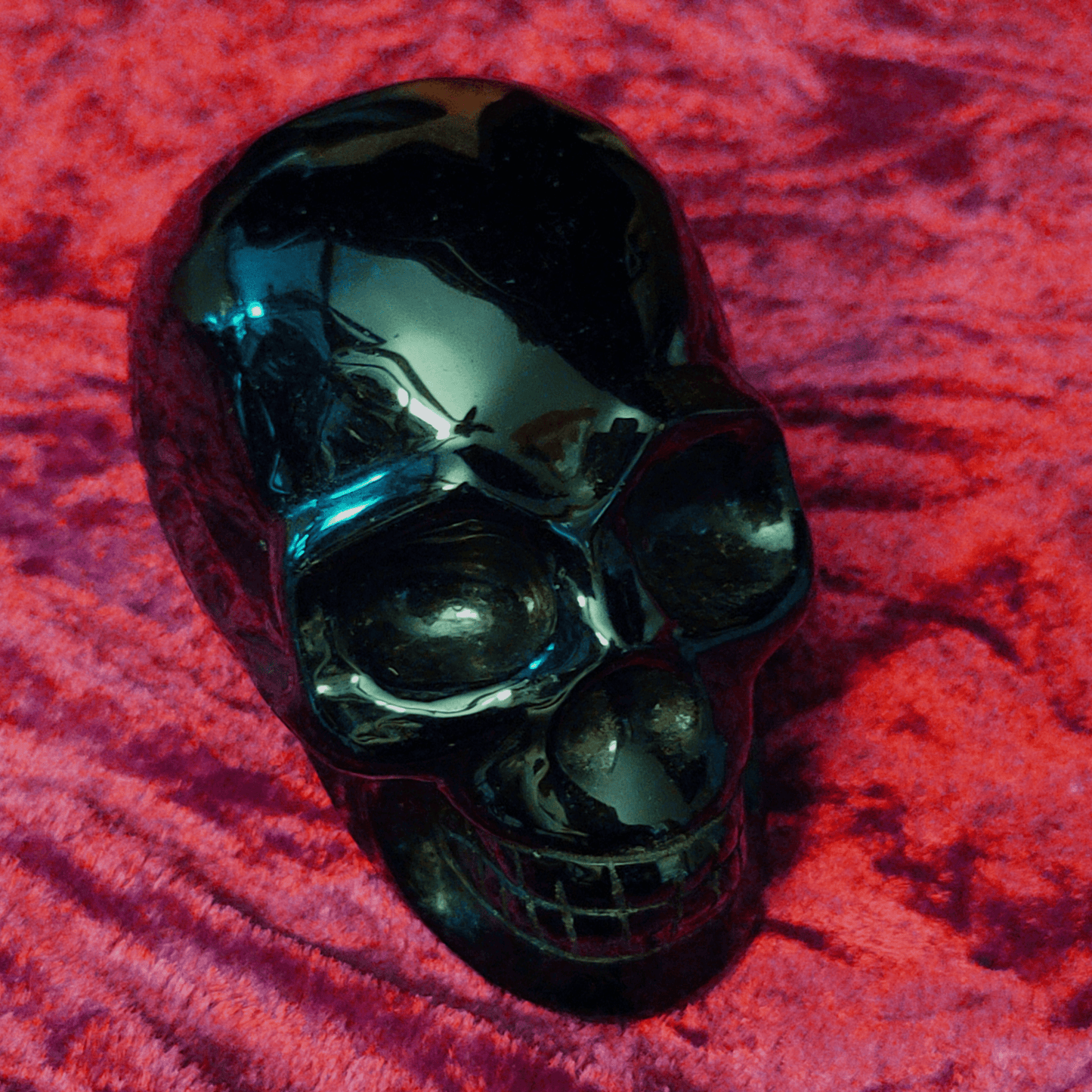 Black Obsidian Skull