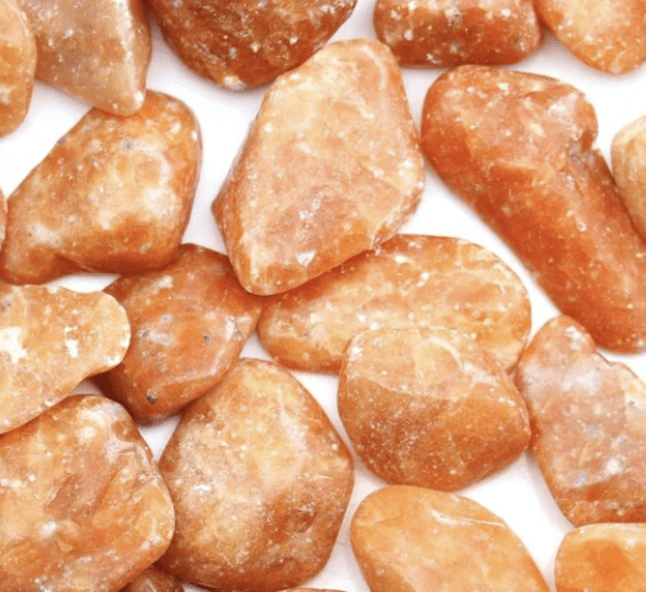 Orange Orchid Calcite tumbles
