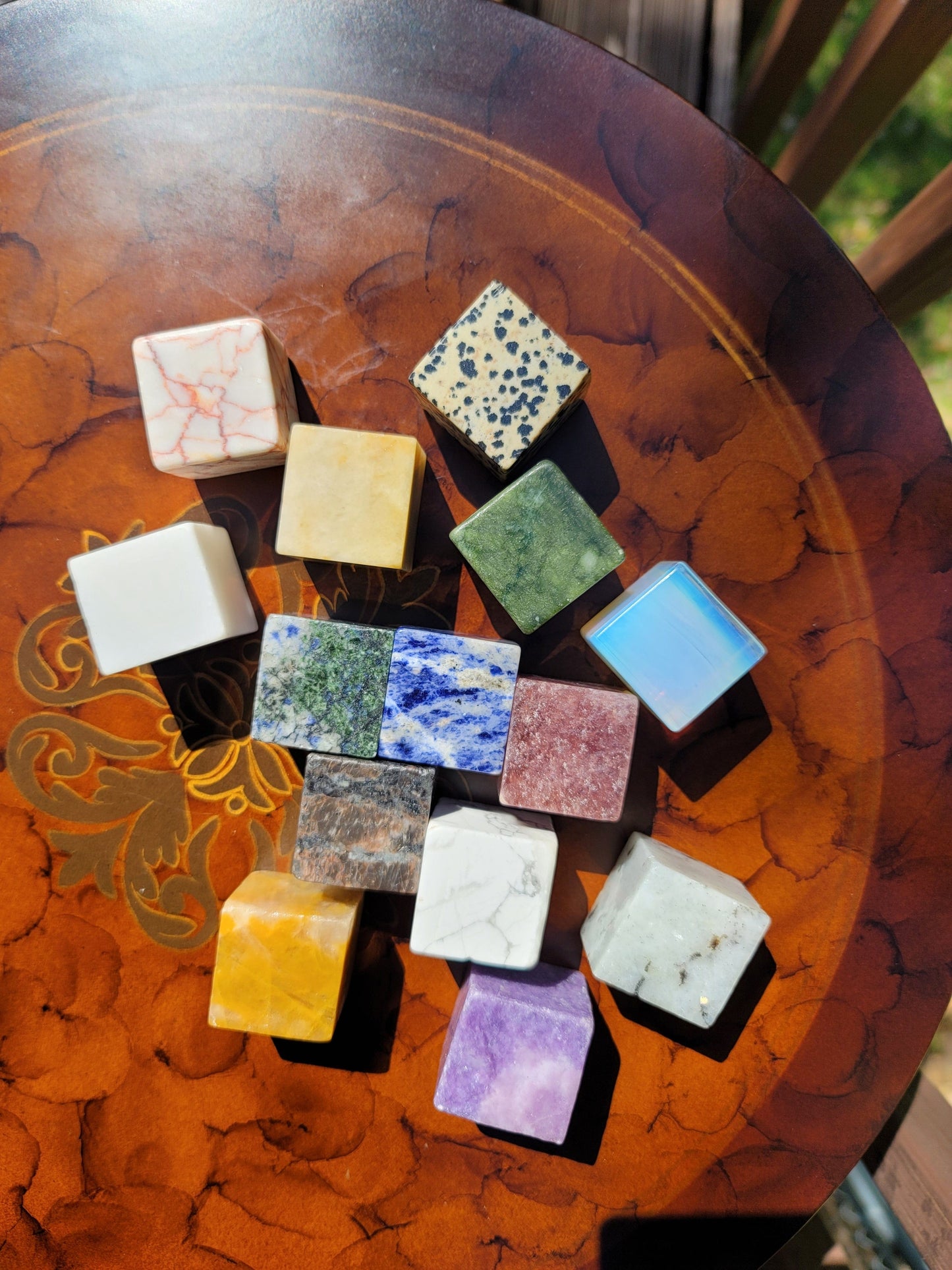 Assorted Gemstone Cubes