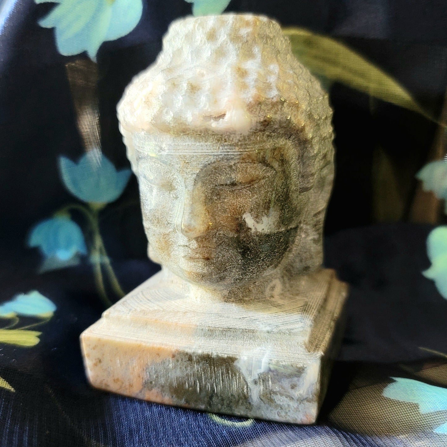 Moss Agate Buddha