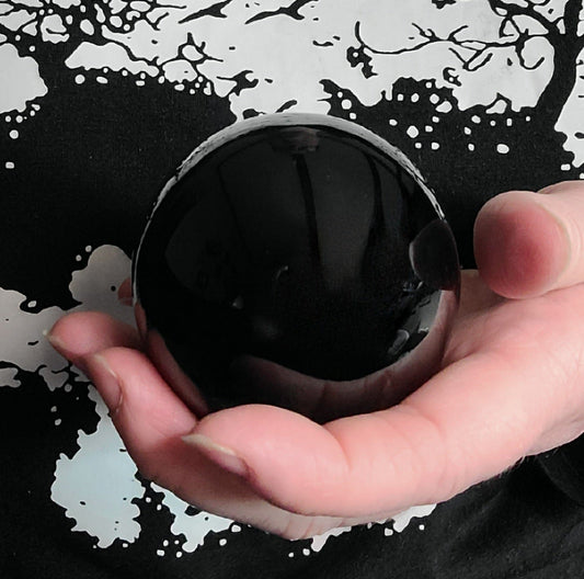 K9 Black Crystal Sphere