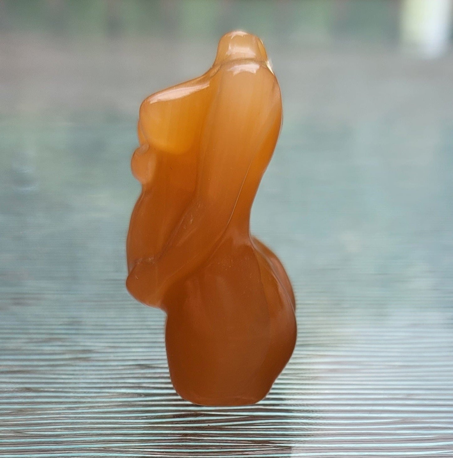 Pregnant Goddess/Lady Body Orange Calcite