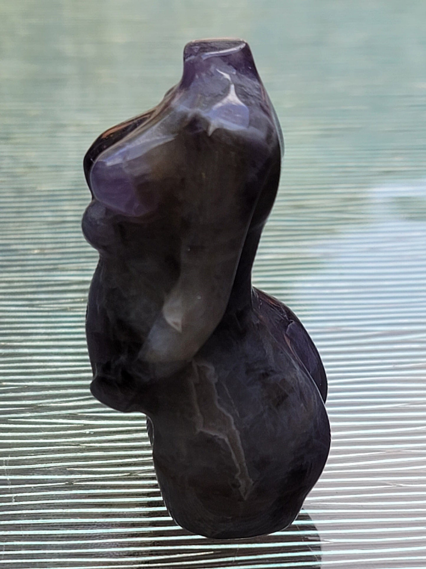 Pregnant Goddess/Lady Body Chevron Amethyst