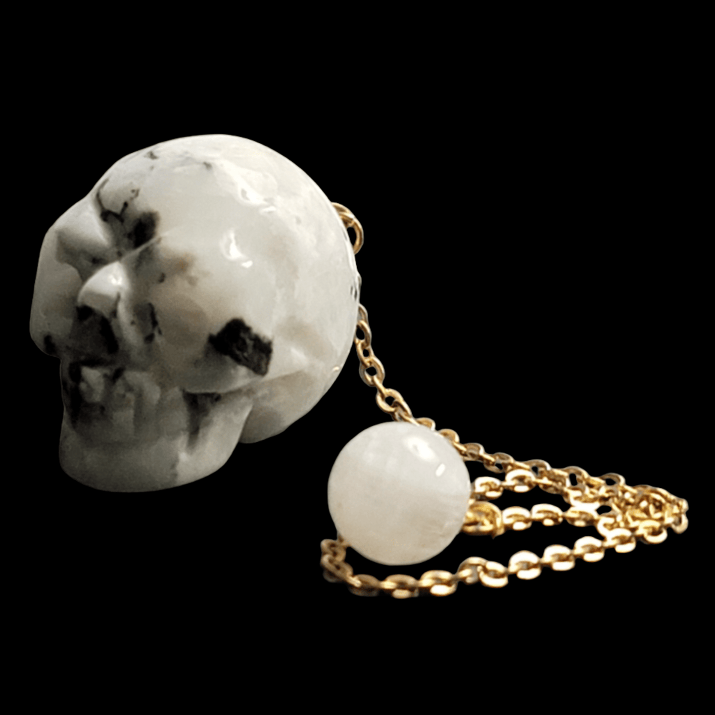 Moonstone Skull Pendulum