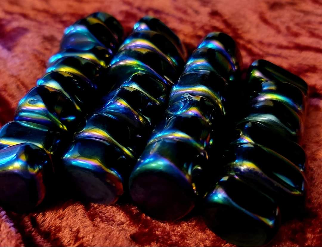 Magnetic Rainbow Hematite Tumbles
