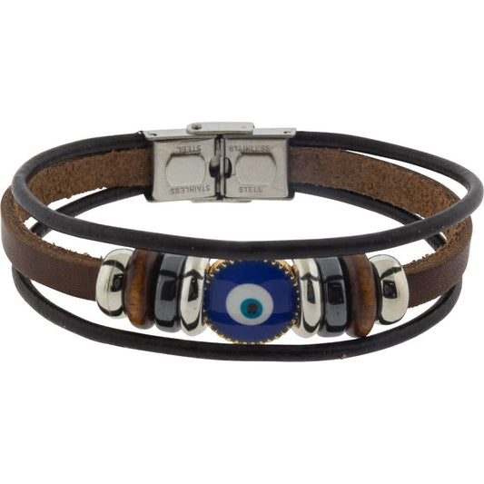 Leather Protection Bracelet-Brown