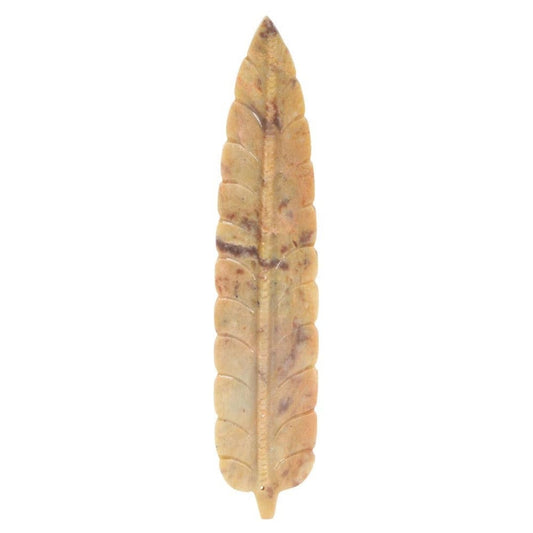 Incense Holder, Hand Carved Leaf